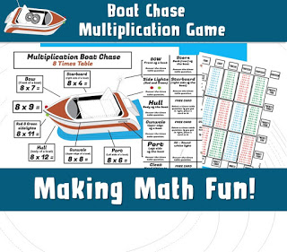 Kids Printable Multiplication Game Board Game